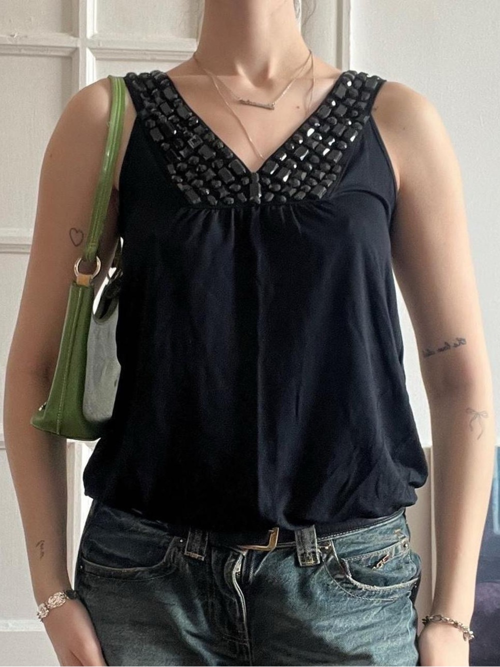 Black Y2K RW&CO Tank Top